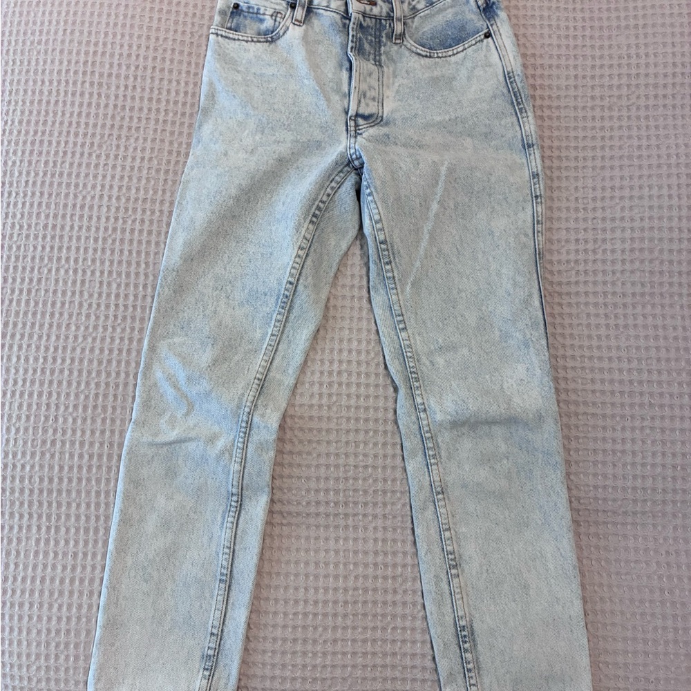 Sezane Light Blue Straight Leg Jeans